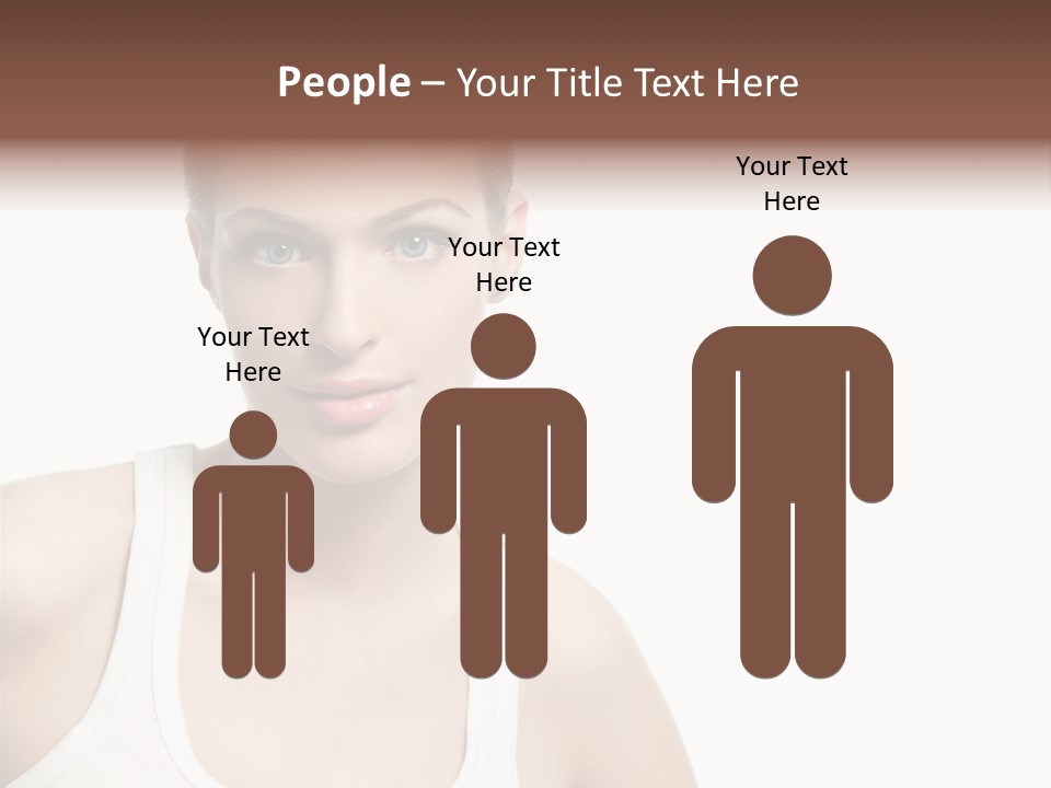 Make Up Isolated Model PowerPoint Template