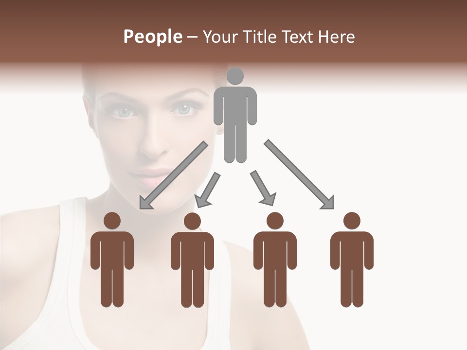 Make Up Isolated Model PowerPoint Template