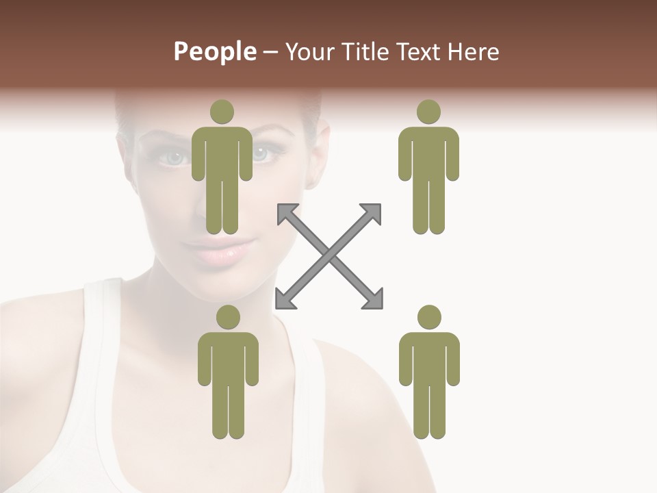 Make Up Isolated Model PowerPoint Template