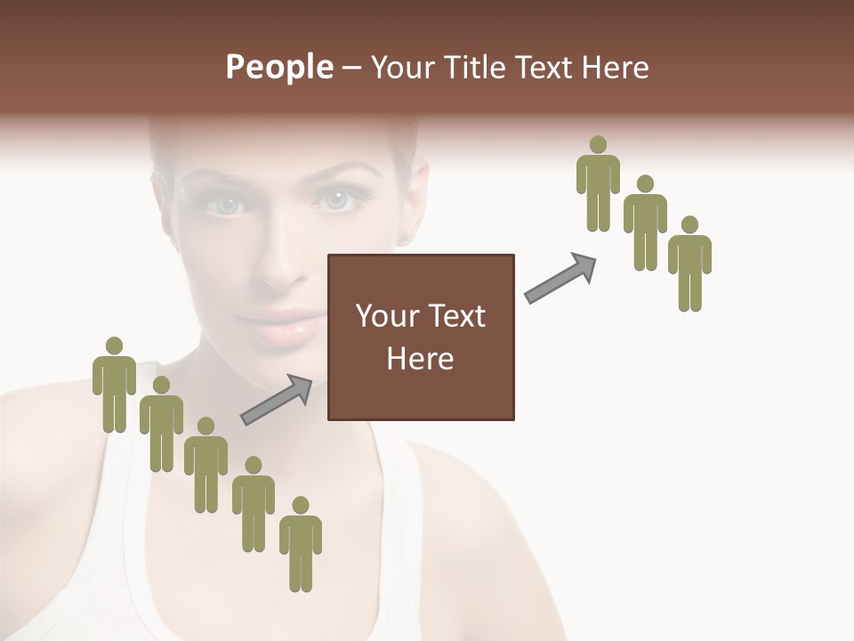 Make Up Isolated Model PowerPoint Template