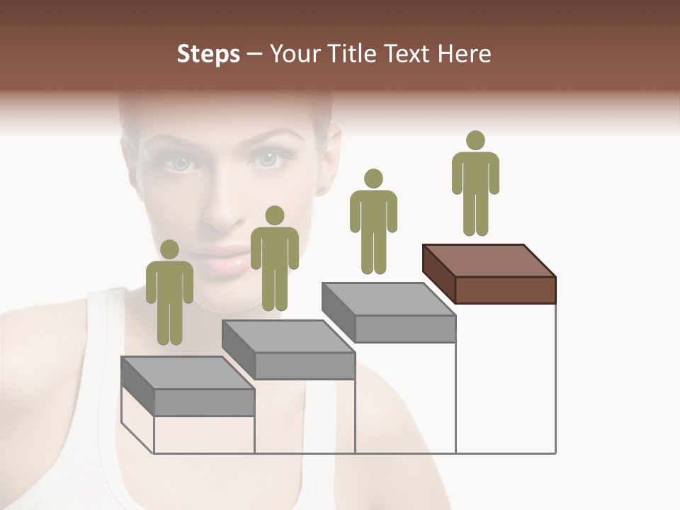 Make Up Isolated Model PowerPoint Template