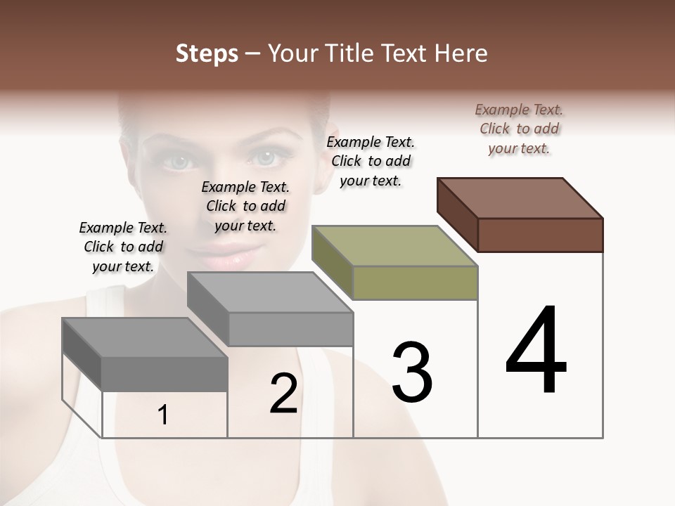 Make Up Isolated Model PowerPoint Template