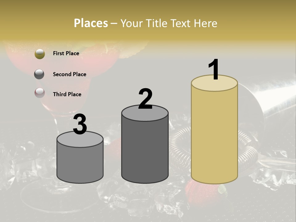 Drink Bucket Lemon PowerPoint Template