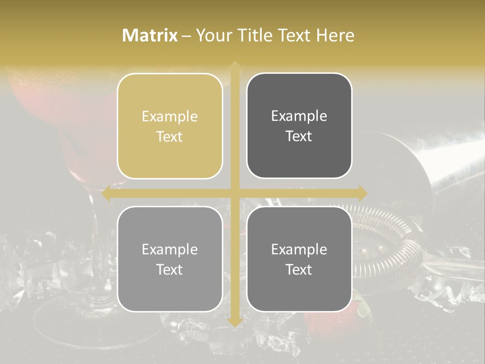 Drink Bucket Lemon PowerPoint Template