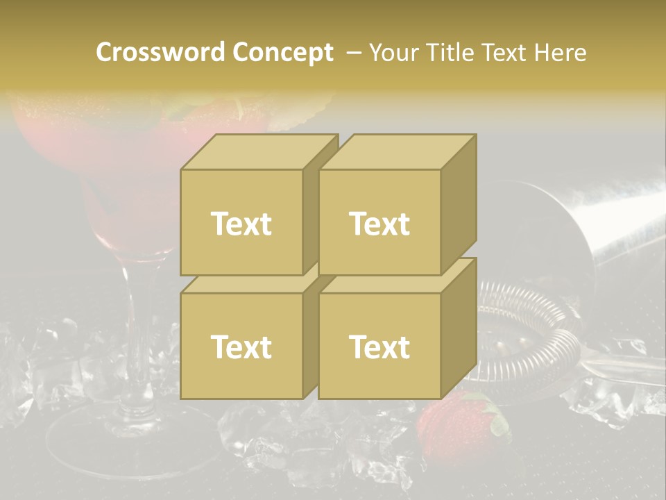 Drink Bucket Lemon PowerPoint Template