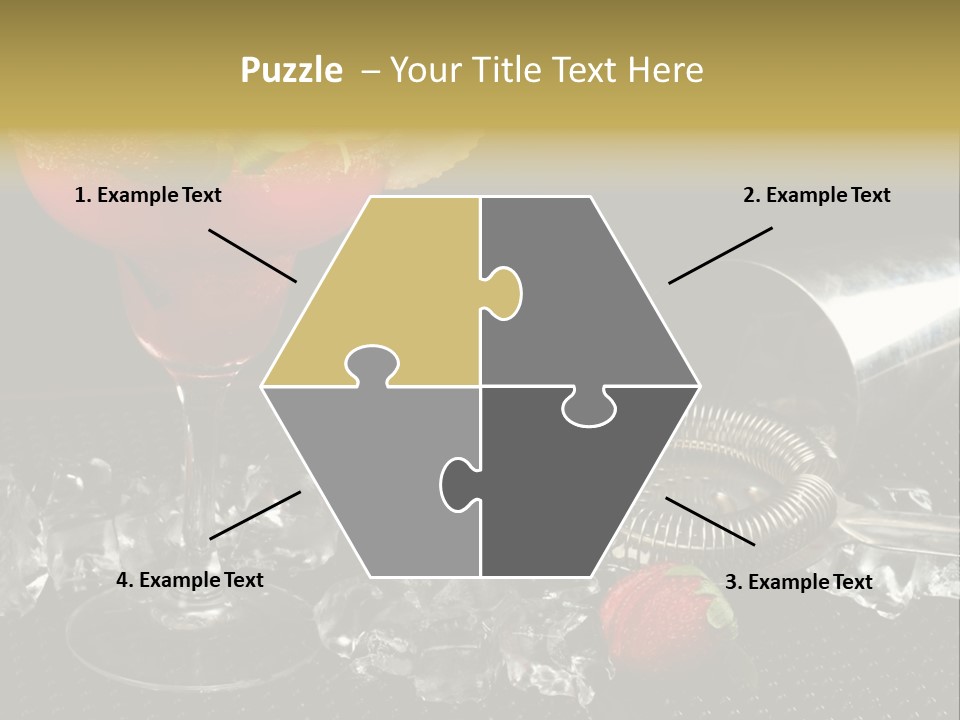 Drink Bucket Lemon PowerPoint Template