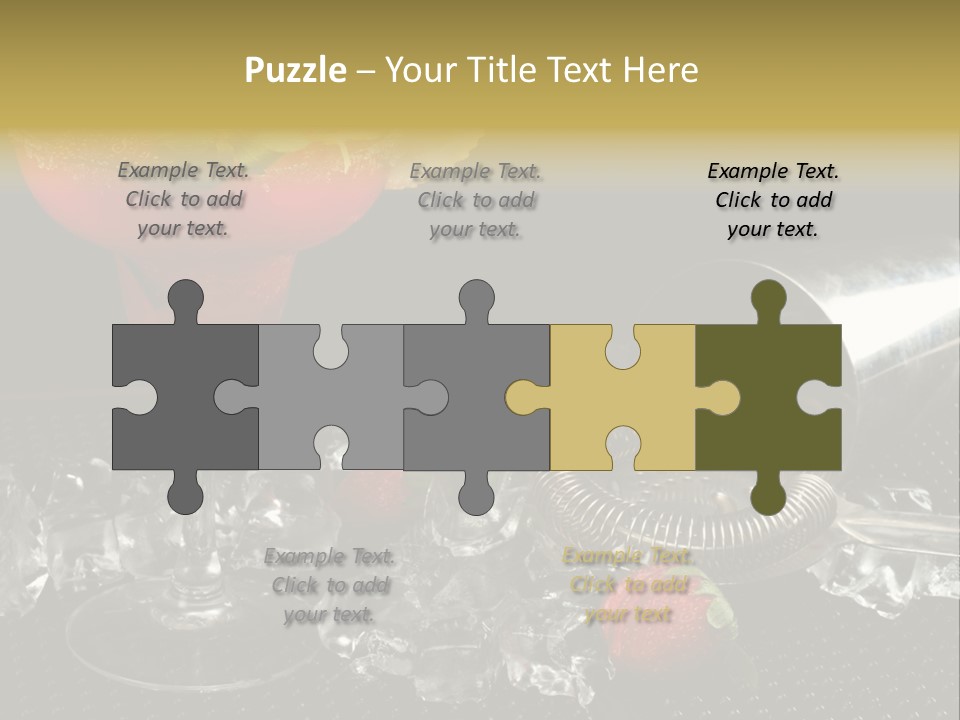 Drink Bucket Lemon PowerPoint Template