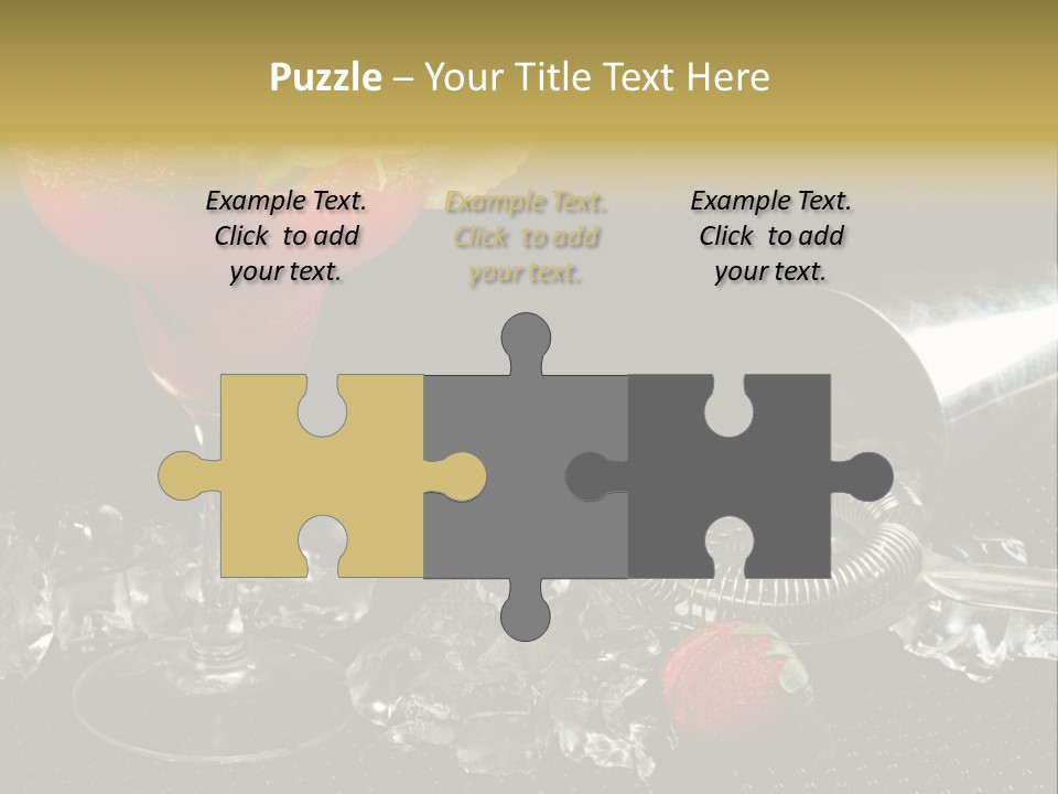 Drink Bucket Lemon PowerPoint Template