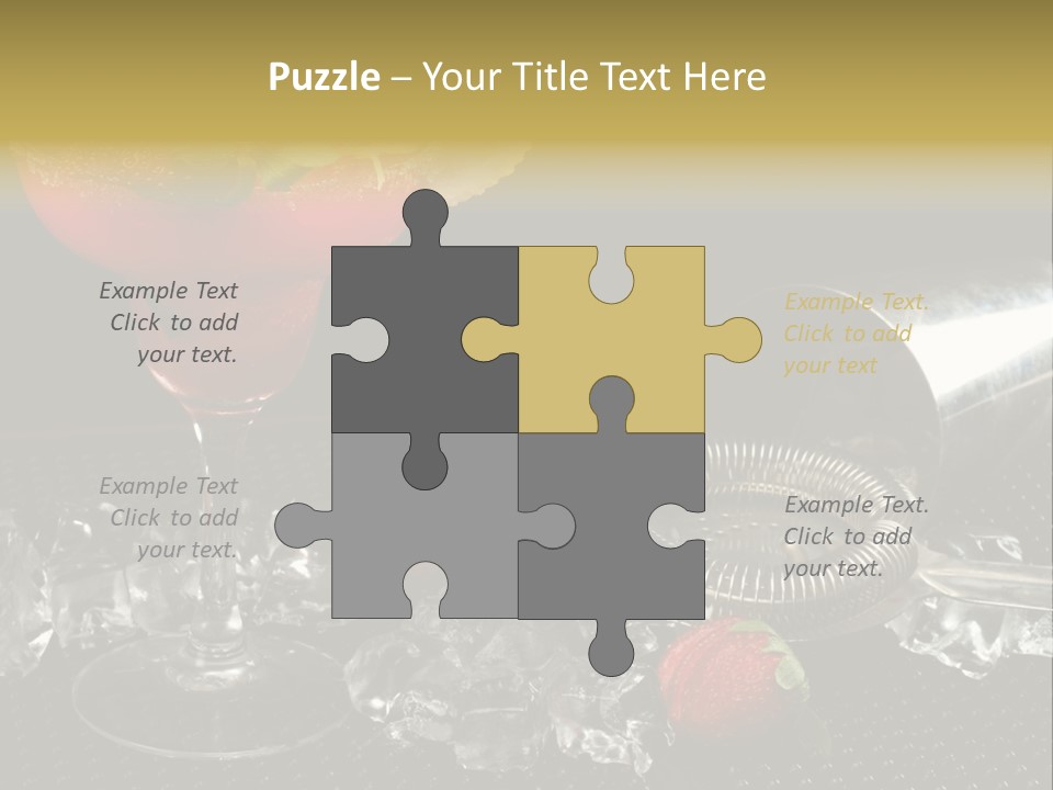 Drink Bucket Lemon PowerPoint Template