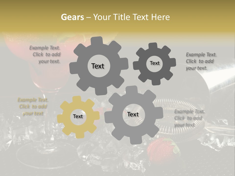 Drink Bucket Lemon PowerPoint Template