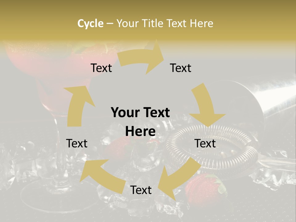 Drink Bucket Lemon PowerPoint Template