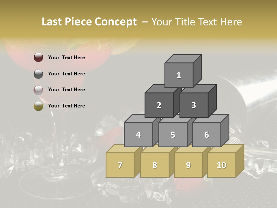 Drink Bucket Lemon PowerPoint Template