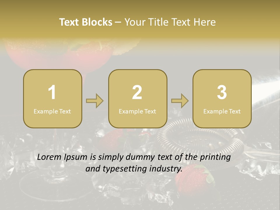 Drink Bucket Lemon PowerPoint Template