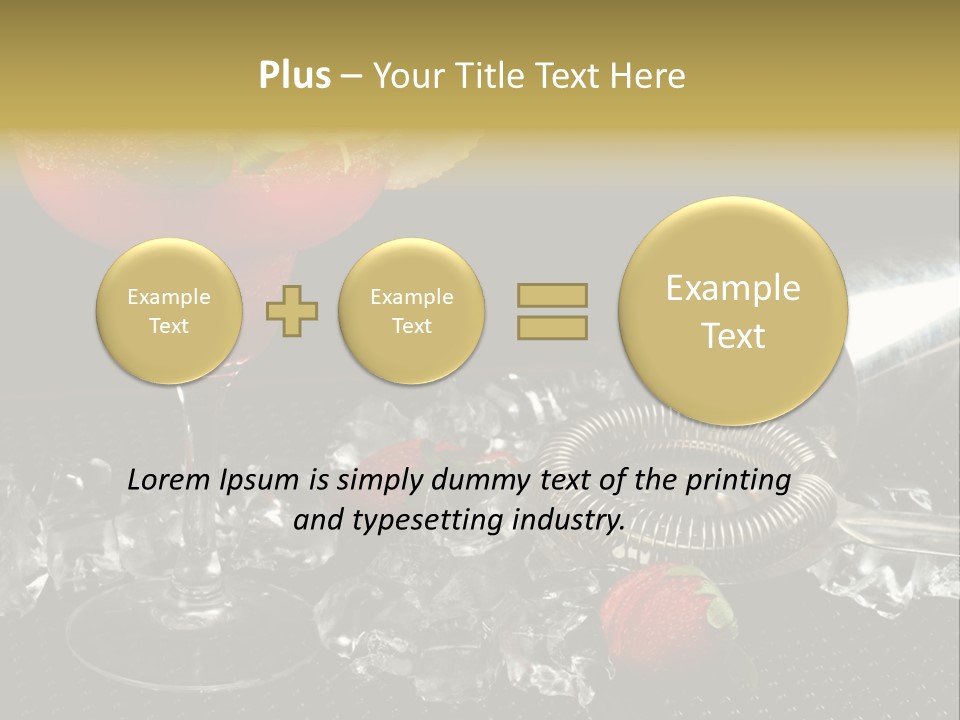 Drink Bucket Lemon PowerPoint Template