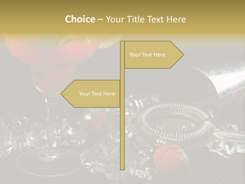 Drink Bucket Lemon PowerPoint Template