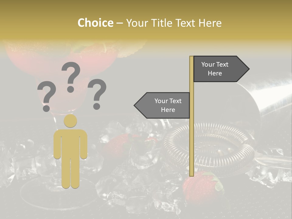 Drink Bucket Lemon PowerPoint Template