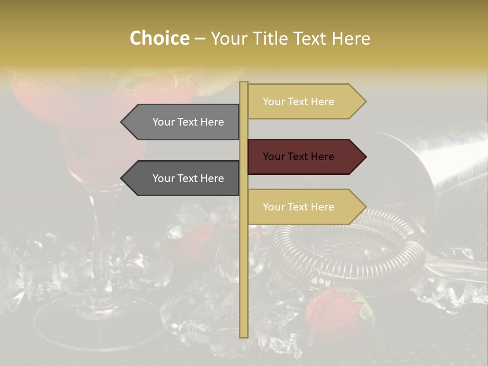 Drink Bucket Lemon PowerPoint Template