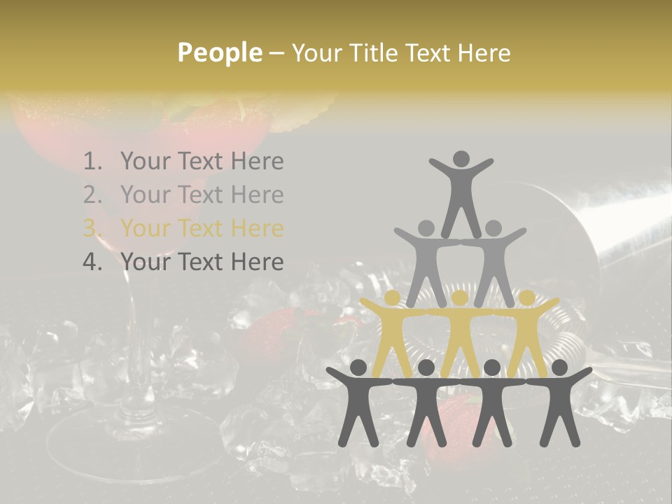 Drink Bucket Lemon PowerPoint Template