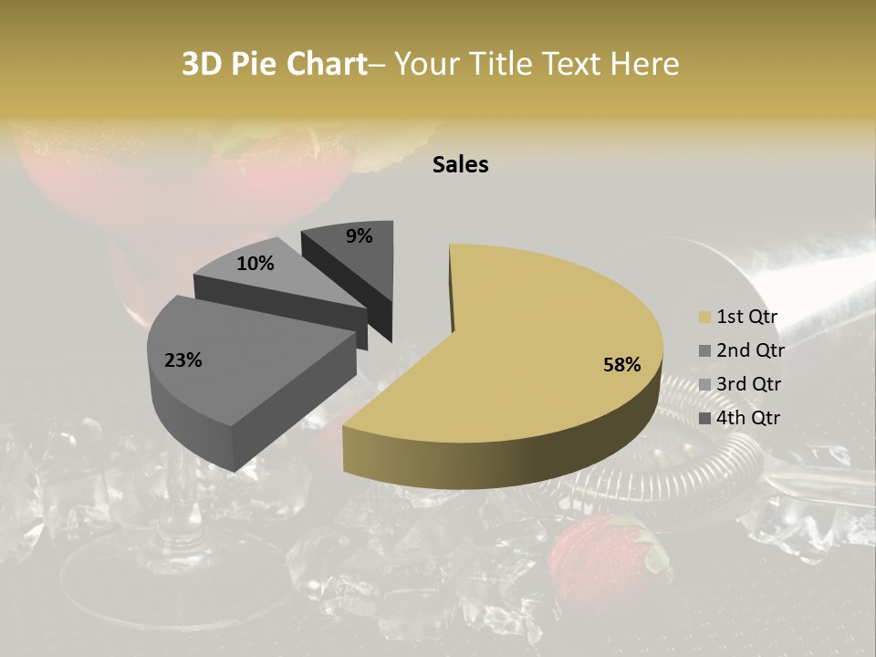Drink Bucket Lemon PowerPoint Template