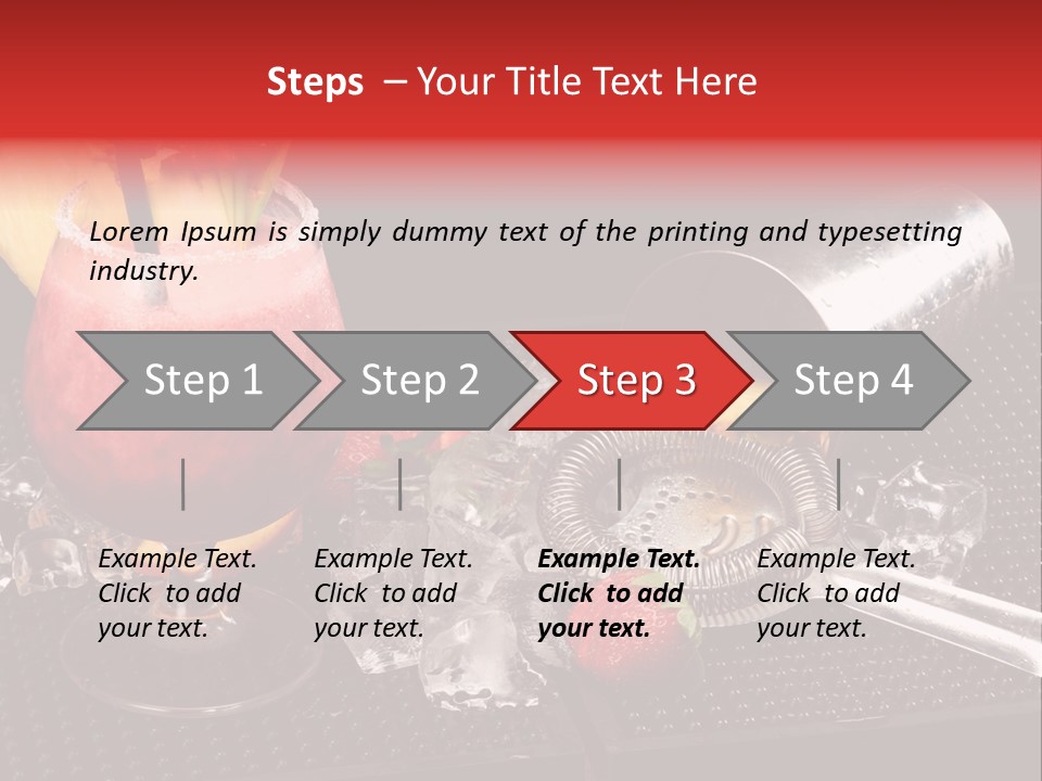 Rum Grog Fruit PowerPoint Template