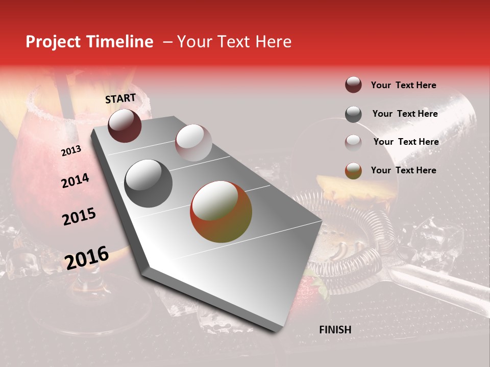 Rum Grog Fruit PowerPoint Template