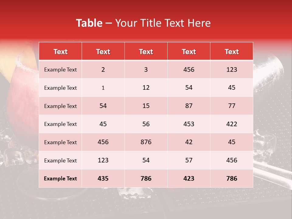 Rum Grog Fruit PowerPoint Template