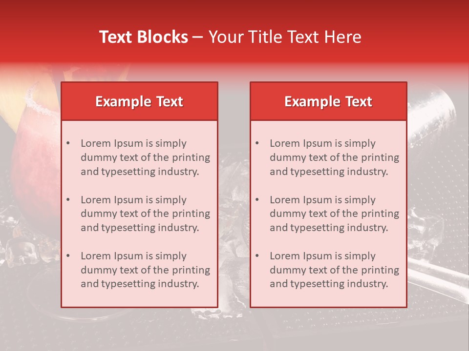 Rum Grog Fruit PowerPoint Template