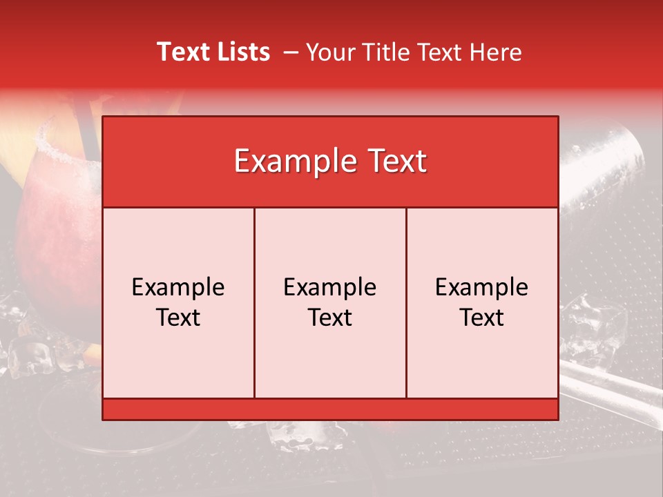 Rum Grog Fruit PowerPoint Template