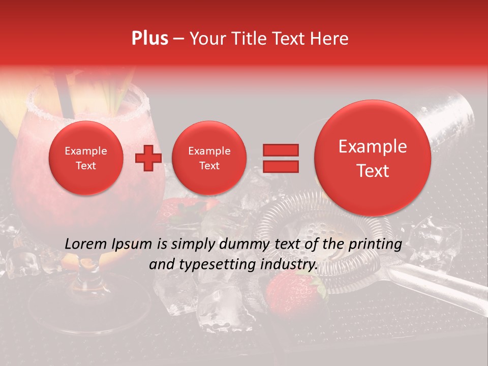 Rum Grog Fruit PowerPoint Template