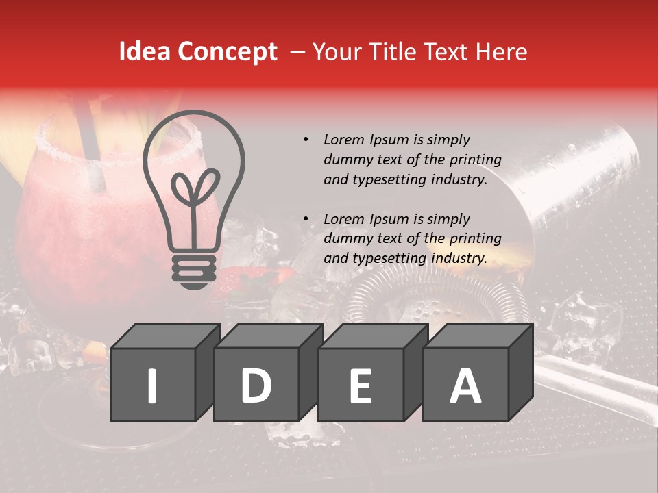 Rum Grog Fruit PowerPoint Template