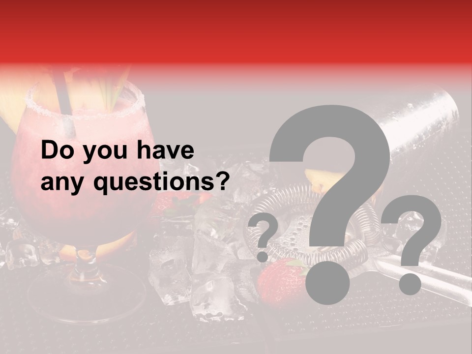 Rum Grog Fruit PowerPoint Template