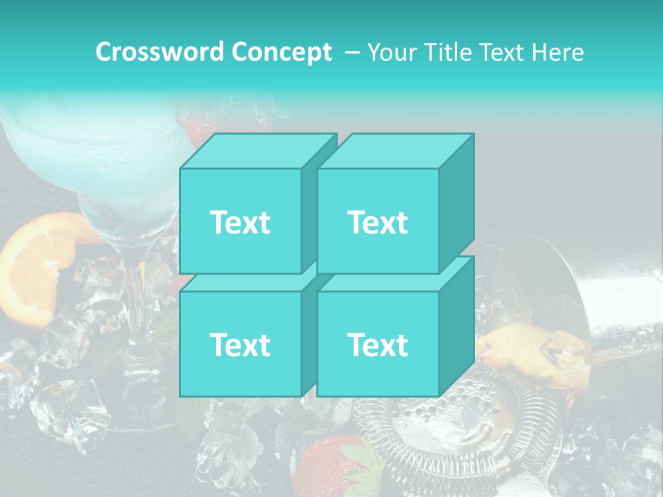 Shaker Cold Margarita PowerPoint Template