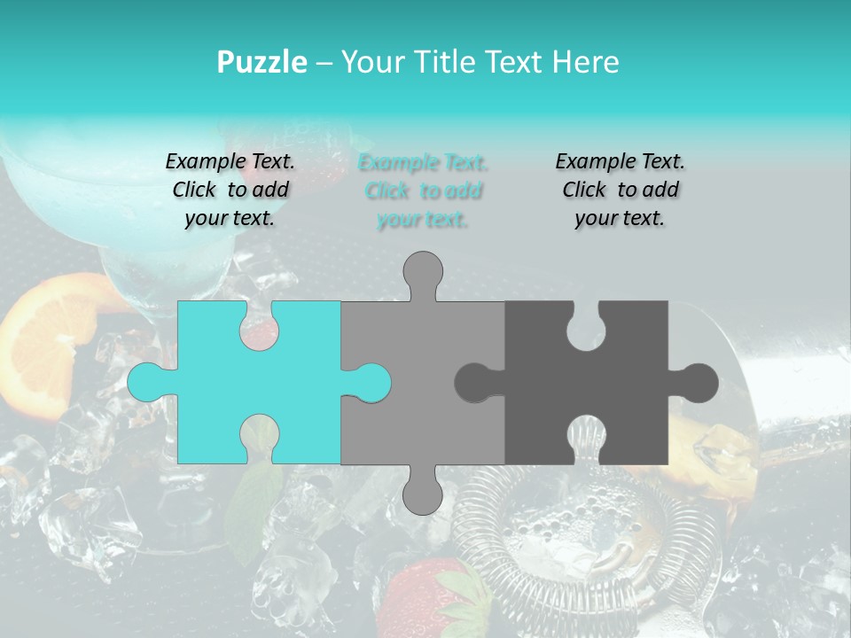 Shaker Cold Margarita PowerPoint Template