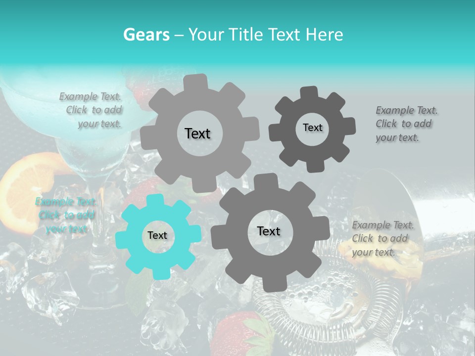 Shaker Cold Margarita PowerPoint Template