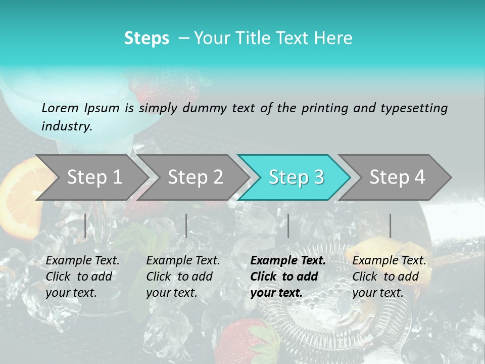 Shaker Cold Margarita PowerPoint Template