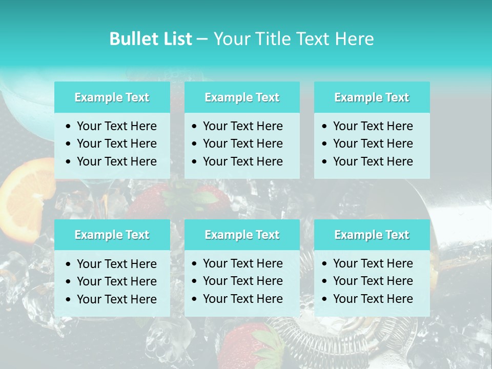 Shaker Cold Margarita PowerPoint Template