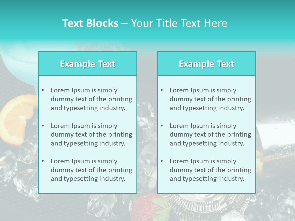 Shaker Cold Margarita PowerPoint Template