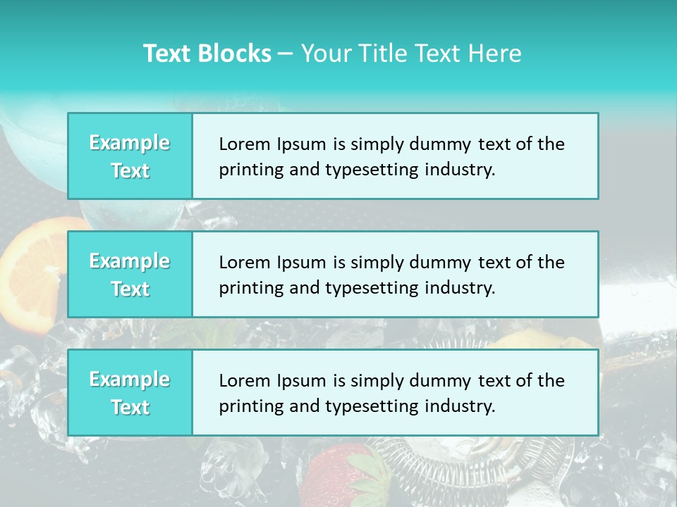 Shaker Cold Margarita PowerPoint Template