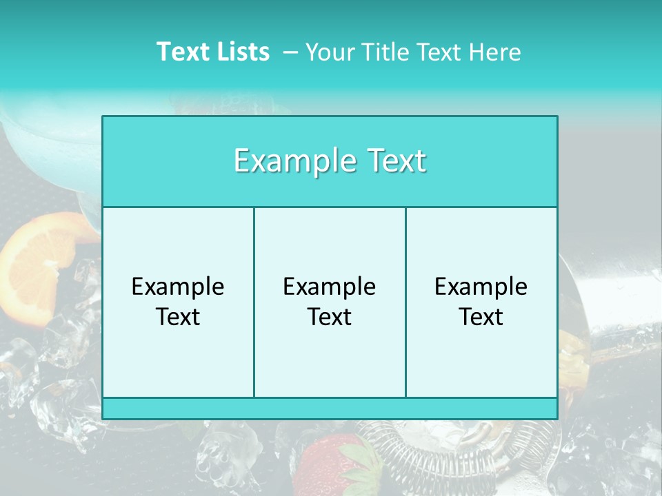 Shaker Cold Margarita PowerPoint Template