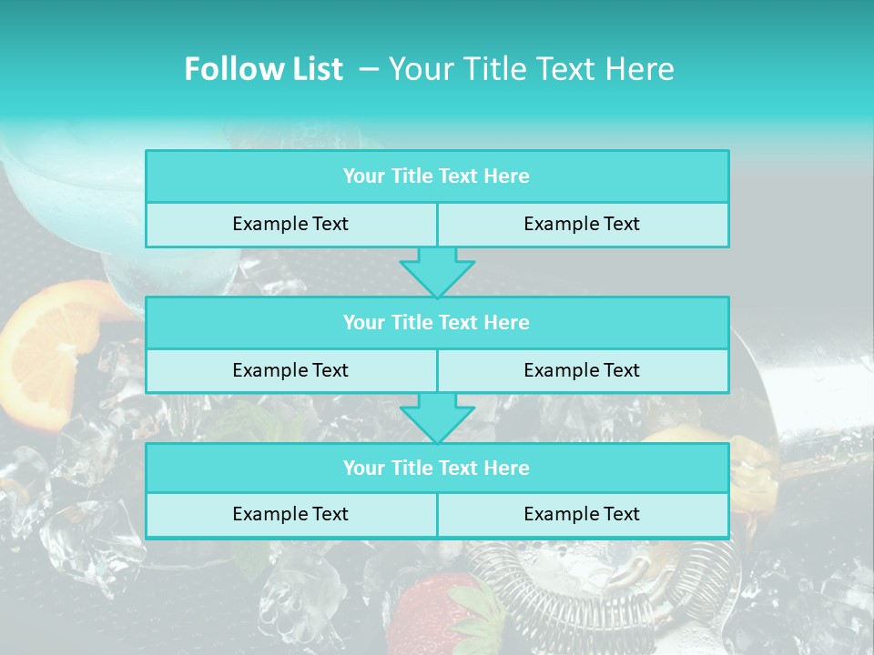 Shaker Cold Margarita PowerPoint Template