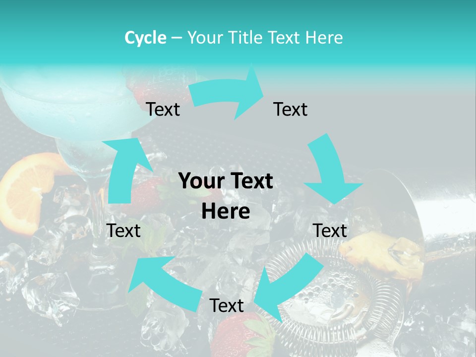 Shaker Cold Margarita PowerPoint Template