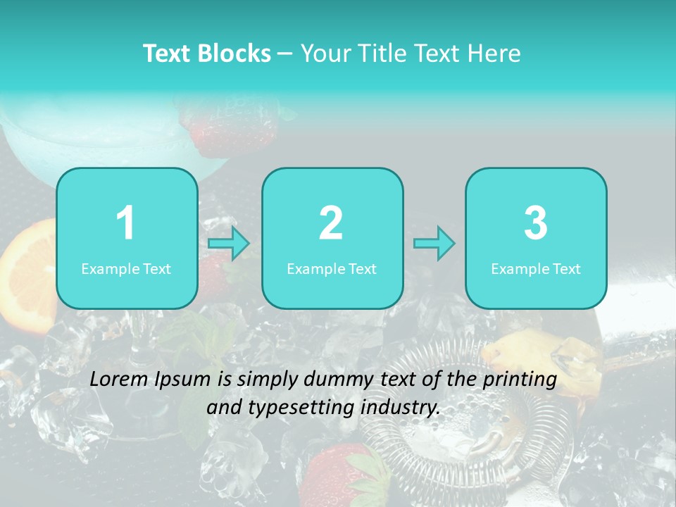 Shaker Cold Margarita PowerPoint Template