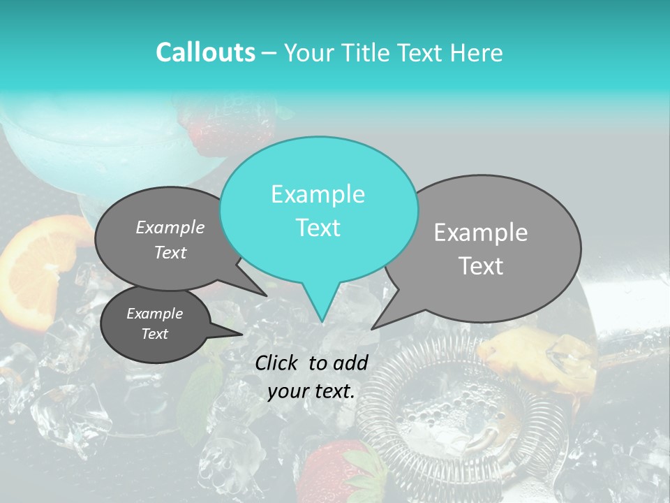 Shaker Cold Margarita PowerPoint Template