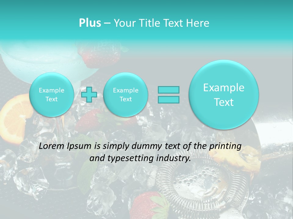 Shaker Cold Margarita PowerPoint Template