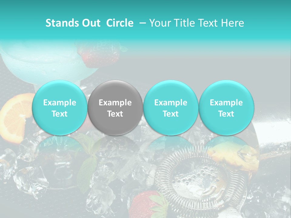 Shaker Cold Margarita PowerPoint Template