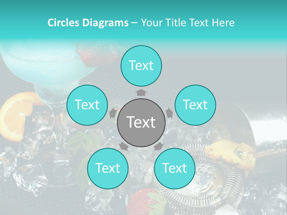 Shaker Cold Margarita PowerPoint Template