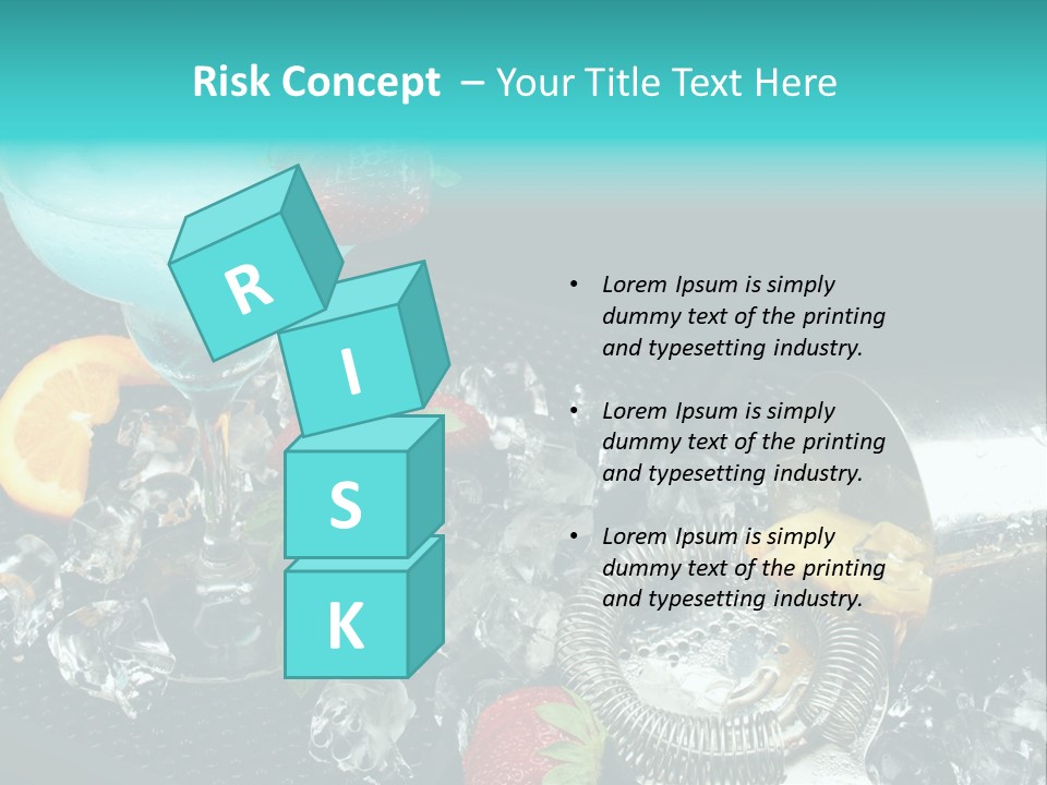 Shaker Cold Margarita PowerPoint Template