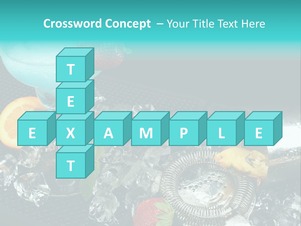 Shaker Cold Margarita PowerPoint Template