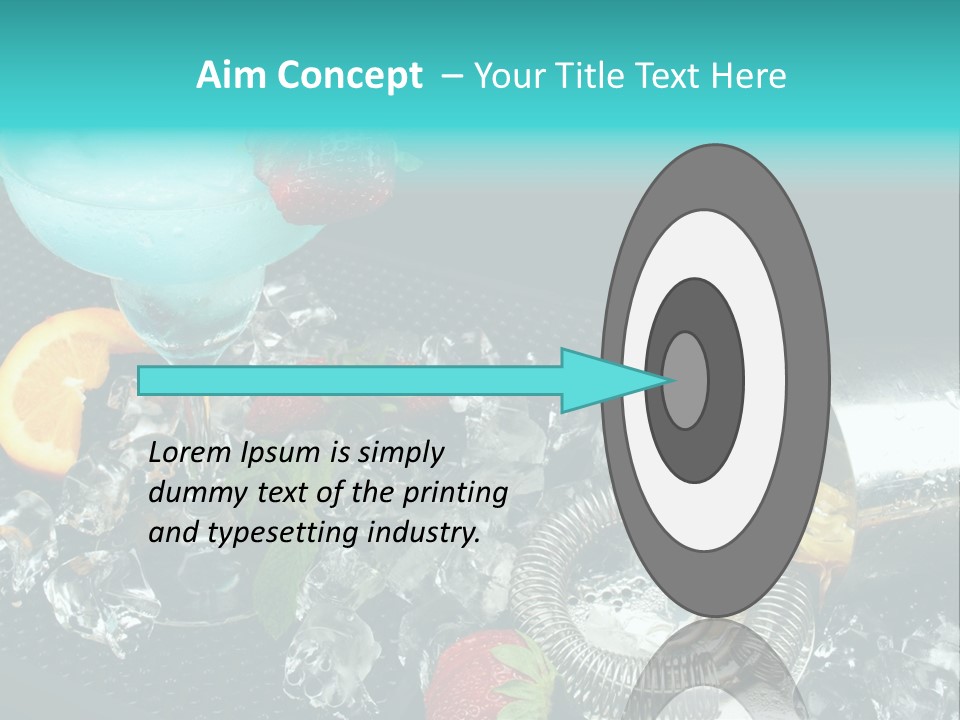 Shaker Cold Margarita PowerPoint Template