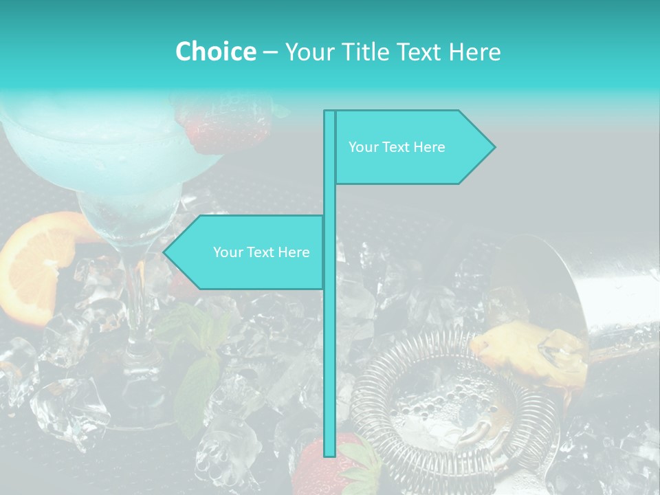 Shaker Cold Margarita PowerPoint Template